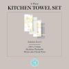 imageMartha Stewart Amber Floral Kitchen Towel Set 4Pack BlueGreen 16quotx28quotYellowCoral