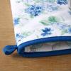 imageMartha Stewart Amber Floral Oven Mitt ampamp Pot Holder Set 2Pack BlueGreen OM 7quotx13quot ampamp PH 7quotx10quotBlue
