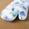 imageMartha Stewart Amber Floral Oven Mitt ampamp Pot Holder Set 2Pack BlueGreen OM 7quotx13quot ampamp PH 7quotx10quotBlue
