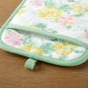 imageMartha Stewart Amber Floral Oven Mitt ampamp Pot Holder Set 2Pack BlueGreen OM 7quotx13quot ampamp PH 7quotx10quotPetal Pink
