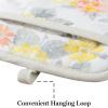 imageMartha Stewart Amber Floral Oven Mitt ampamp Pot Holder Set 2Pack BlueGreen OM 7quotx13quot ampamp PH 7quotx10quotYellowCoral