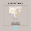 imageMartha Stewart Amber Floral Polyester Cotton Rectangle Tablecloth Single Pack BlueGreen 60quotx102quotYellowCoral