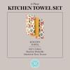 imageMartha Stewart Autumn Harvest Pumpkins Kitchen Towel 3Pack Set 100 Cotton with Absorbent Terrycloth Decorative Kitchen Towels OrangeGreenIvory 16quotx28quotTanRedGreen