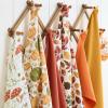 imageMartha Stewart Autumn Harvest Pumpkins Kitchen Towel 3Pack Set 100 Cotton with Absorbent Terrycloth Decorative Kitchen Towels OrangeGreenIvory 16quotx28quotOrangeGreenIvory