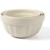 imageMartha Stewart Broadbrook 3 Piece 4 Qt 28 Qt 21 Qt Stoneware Bowl Set  Sharkey GreySharkey Grey