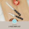 imageMartha Stewart Carverton 6quot Cleaver Knife High Carbon Stainless Steel Kitchen Knives wBlack Triple Riveted HandleStainless Steel  Black Tomato  Birds Beak