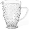 imageMartha Stewart Chauncey 4Pack 142 oz Hobnail Handmade Glass Goblet  PinkClear Hobnail