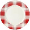 imageMartha Stewart Christmas Plates 12 Piece Decorated Red and White Stoneware Dinnerware SetRedWhite Plaid