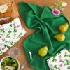 imageMartha Stewart Clover Meadow Kitchen Towel Set 3Pack Absorbent 100 Cotton St Patricks Day WhiteGreen 13quotx175quot