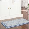 imageMartha Stewart Comfort Anti Fatigue Strie Medallion Tile Kitchen Mat Comfort Standing Mat NonSlip Backing Safe Beveled Edge Charcoal Black 196quot x39quotNavy Blue