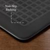 imageMartha Stewart Comfort Anti Fatigue Strie Medallion Tile Kitchen Mat Comfort Standing Mat NonSlip Backing Safe Beveled Edge Charcoal Black 196quot x39quotCharcoal Black
