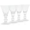 imageMartha Stewart Crispa 4 Piece 10 Ounce Goblet Martini Handmade Glassware  Jade GreenClear Glass