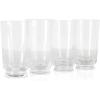 imageMartha Stewart Crispa 4 Piece 10 Ounce Goblet Martini Handmade Glassware  Jade GreenClear Glass