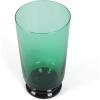 imageMartha Stewart Crispa 4 Piece 10 Ounce Goblet Martini Handmade Glassware  Jade GreenJade Green Glass