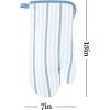 imageMartha Stewart Daisy Stripe Oven Mitt Set 2Pack BeigeBrown 7quotx13quotBlue