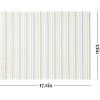 imageMartha Stewart Daisy Stripe Placemat Set 4Pack BeigeBrown 13quotx175quotGreyYellow