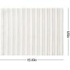 imageMartha Stewart Daisy Stripe Placemat Set 4Pack BeigeBrown 13quotx175quotLinen
