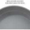 imageMartha Stewart Delaroux Stainless Steel 95quot ampamp 12quot PFAs Free Premium Ceramic Nonstick Fry Pan Set