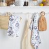 imageMartha Stewart Dual Purpose Kitchen Towel 2Pack Set Floral Vine 16quotx28quotEmbellished Floral