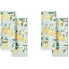 imageMartha Stewart Dual Purpose Kitchen Towel 2Pack Set Floral Vine 16quotx28quotLemon Whimsy