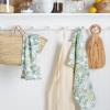 imageMartha Stewart Dual Purpose Kitchen Towel 2Pack Set Floral Vine 16quotx28quotSucculents