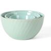 imageMartha Stewart Eagleson 3 Piece 3 4 ampamp 5 Round Prep Mixing Bowl Set  Martha BlueMartha Blue