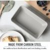 imageMartha Stewart Gallen 12 Cup Nonstick Carbon Steel MuffinCupcake Pan  Cool GreyCool Gray