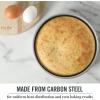 imageMartha Stewart Gallen 12 Cup Nonstick Carbon Steel MuffinCupcake Pan  Cool GreySilver