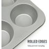 imageMartha Stewart Gallen 12 Cup Nonstick Carbon Steel MuffinCupcake Pan  Cool GreySilver