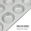 imageMartha Stewart Gallen 12 Cup Nonstick Carbon Steel MuffinCupcake Pan  Cool GreySilver