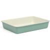 imageMartha Stewart Gallen 12 Cup Nonstick Carbon Steel MuffinCupcake Pan  Cool GreyTeal
