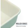 imageMartha Stewart Gallen 12 Cup Nonstick Carbon Steel MuffinCupcake Pan  Cool GreyTeal