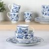 imageMartha Stewart Goodale Vintage Blue Stoneware 16 Piece Dinnerware Set