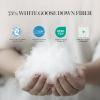 imageMartha Stewart Goose Down Fiber Cotton Comforter Queen Size Duvet Insert Queen UltraSoft 1cm Breathable Panel Hotel Collection Hypoallergenic Comforter 42oz All Season Medium Warmth 90x90White
