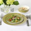 imageMartha Stewart Gracie Lane Porcelain Decorated Dinnerware Set  Martha Blue wGold Rim Service for 4 12pcsOlive Green w Gold Rim