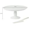 imageMartha Stewart Highbrook 10 Inch Jadeite Cake Stand with Glass DomeWhite 12