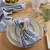 imageMartha Stewart Honeycomb Modern Farmhouse Napkin 4Pack Set Beige 19quotx19quotBlue