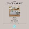 imageMartha Stewart Honeycomb Modern Farmhouse Reversible Placemat 4Pack Set White 13quotx175quotCharcoal Grey