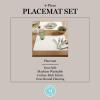 imageMartha Stewart Honeycomb Modern Farmhouse Reversible Placemat 4Pack Set White 13quotx175quotNatural