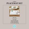 imageMartha Stewart Honeycomb Modern Farmhouse Reversible Placemat 4Pack Set White 13quotx175quotWhite
