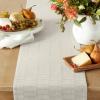 imageMartha Stewart Honeycomb Modern Farmhouse Reversible Table Runner Charcoal Grey 15quotx72quotNatural