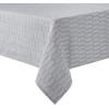 imageMartha Stewart Honeycomb Modern Farmhouse Tablecloth Blue 70quot RoundCharcoal Grey