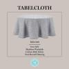 imageMartha Stewart Honeycomb Modern Farmhouse Tablecloth Blue 70quot RoundCharcoal Grey
