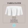 imageMartha Stewart Honeycomb Modern Farmhouse Tablecloth Blue 70quot RoundWhite