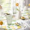 imageMartha Stewart Honeycomb Modern Farmhouse Tablecloth Blue 70quot RoundWhite