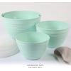 imageMartha Stewart Hoyt 8 pc Round Mixing Bowl Set wLid  62 QT 43 QT 28 QT 18 QT Martha Blue