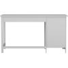 imageMartha Stewart Hutton Shaker Style Home Office Desk with Storage in White with Polished Brass HardwareGrayBrushed Nickel