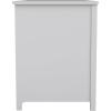 imageMartha Stewart Hutton Shaker Style Home Office Desk with Storage in White with Polished Brass HardwareGrayBrushed Nickel