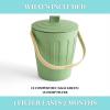 imageMartha Stewart Indoor Compost Bin  Countertop Composting Bucket for Kitchen  7 Gallon Capacity  Includes Filter  Plant Based Materials  Charcoal BlackSage Green