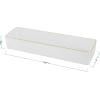 imageMartha Stewart Kerry Plastic Stackable Office Desk Drawer Organizers 6quot x 3quot 6 Pack with Gold Trim12 x 3